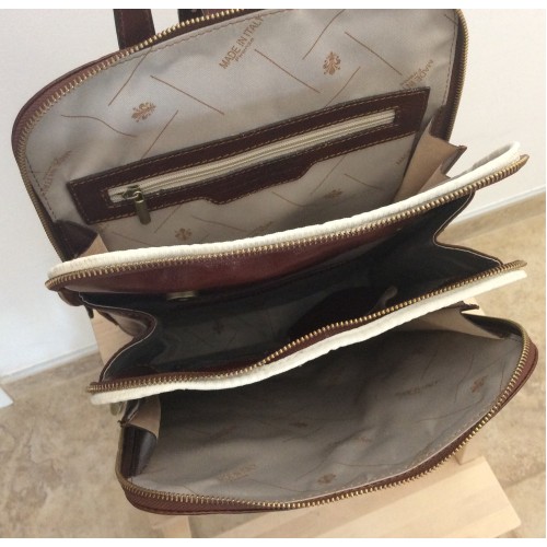 Leather backpack brown leather bag leather travel bag Babbet