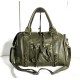 Acker Stylish Military Green Leather Handbag