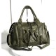 Acker Stylish Military Green Leather Handbag
