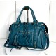 Acker Trendy Teal Blue Leather Crossbody Bag