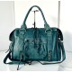 Acker Trendy Teal Blue Leather Crossbody Bag