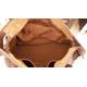 Acker Handtasche aus Vintage Leder in Cognac - Handgefertigte Ledertasche aus Italien: Details und Trageansichten