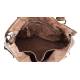 Acker Handtasche aus gewaschenem Leder in Taupe - Handgefertigte Ledertasche aus Italien: Details und Trageansichten