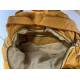 Aim Rucksack aus gewaschenem Leder in Gelb - Handgefertigte Ledertasche aus Italien: Details und Trageansichten