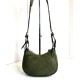 Military Green Leather Crossbody Bag Brody