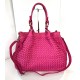 Elow Vibrant Fuchsia Leather Tote Bag