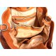 Elow Chic Orange Woven Leather Tote Bag