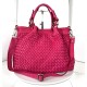 Elow Vibrant Fuchsia Leather Tote Bag