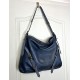 Blue Denim Leather Shoulder Handbag Elya