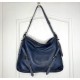 Blue Denim Leather Shoulder Handbag Elya