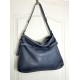 Blue Denim Leather Shoulder Handbag Elya