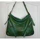 Forest Green Leather Shoulder Handbag Elya