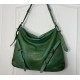 Forest Green Leather Shoulder Handbag Elya