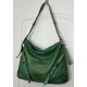 Forest Green Leather Shoulder Handbag Elya
