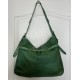 Forest Green Leather Shoulder Handbag Elya