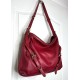 Wine Leather Shoulder Handbag Elya