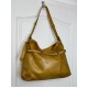 Yellow Leather Shoulder Handbag Elya