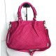 Fuchsia Woven Leather Handbag Elza