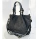 Grey Woven Leather Handbag Elza
