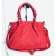 Red Woven Leather Handbag Elza
