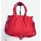 Red Woven Leather Handbag Elza