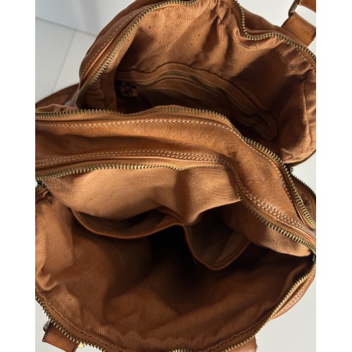 Leather Backpack Cognac Roni