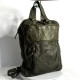 Leather Backpack Military Green Roni