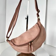 Baby Pink Leather Belt Bag Simon Feminine & Chic