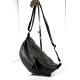 Black Belt Bag Italian Leather Crossbody Simon