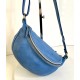 Blue Denim Leather Belt Bag Simon Laid-Back Style