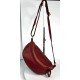 Cherry Red Leather Belt Bag Simon Vibrant Italian Leather