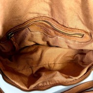 Cognac Leather Belt Bag Warm Italian Crossbody Simon