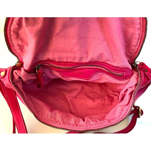 Fuchsia Leather Belt Bag Simon Glamorous Style