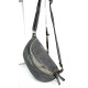 Grey Leather Belt Bag Simon Contemporary Style