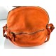Orange Belt Bag Energetic Italian Leather Crossbody Simon