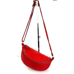 Red Leather Belt Bag Simon Statement Style