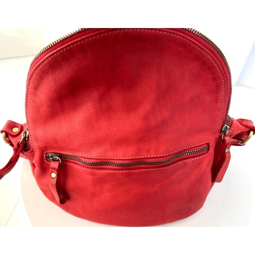 Red Leather Belt Bag Simon Statement Style