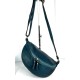 Teal Blue Leather Belt Bag Simon Ocean-Inspired Style