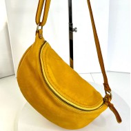 Yellow Belt Bag Sunny Italian Leather Crossbody Simon