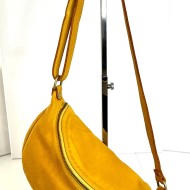 Yellow Belt Bag Sunny Italian Leather Crossbody Simon