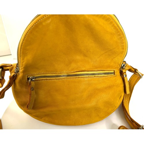 Yellow Belt Bag Sunny Italian Leather Crossbody Simon